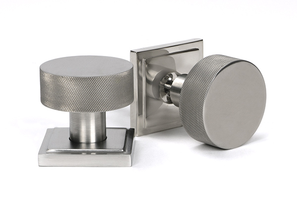 Satin Marine SS (316) Brompton Mortice/Rim Knob Set (Square) | 46813