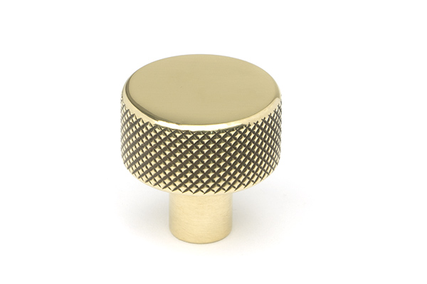 Aged Brass Brompton Cabinet Knob - 25mm (No rose) | 46815
