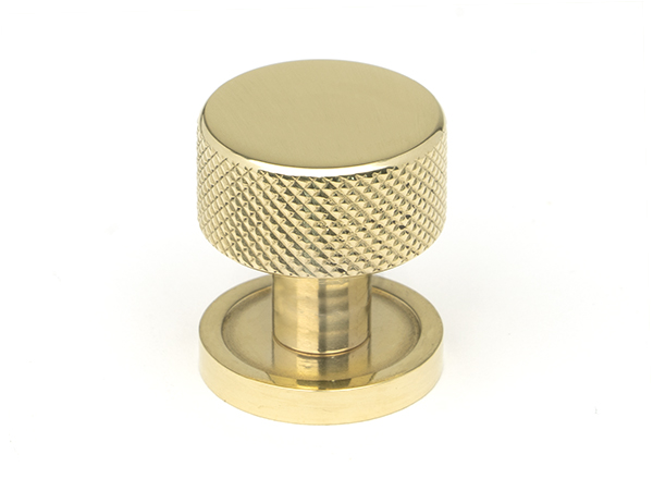 Polished Brass Brompton Cabinet Knob - 25mm (Plain) | 46816