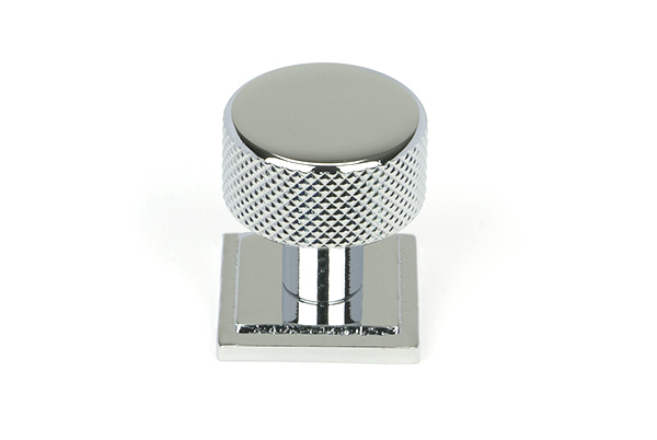 Polished Chrome Brompton Cabinet Knob - 25mm (Square) | 46821