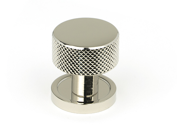 Polished Nickel Brompton Cabinet Knob - 25mm (Plain) | 46822