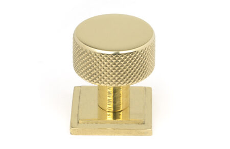Polished Brass Brompton Cabinet Knob - 25mm (Square) | 46824