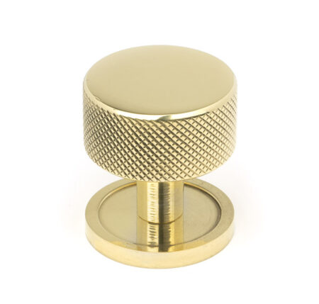 Polished Brass Brompton Cabinet Knob - 32mm (Plain) | 46828