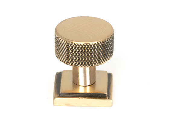 Polished Bronze Brompton Cabinet Knob - 25mm (Square) | 46833