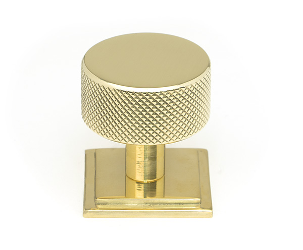 Polished Brass Brompton Cabinet Knob - 32mm (Square) | 46836