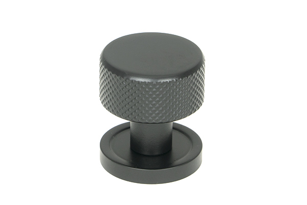Matt Black Brompton Cabinet Knob - 25mm (Plain) | 46838