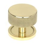 Polished Brass Brompton Cabinet Knob - 38mm (Plain) | 46840