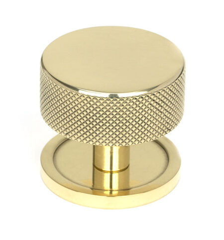 Polished Brass Brompton Cabinet Knob - 38mm (Plain) | 46840