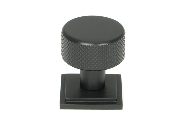 Matt Black Brompton Cabinet Knob - 25mm (Square) | 46841