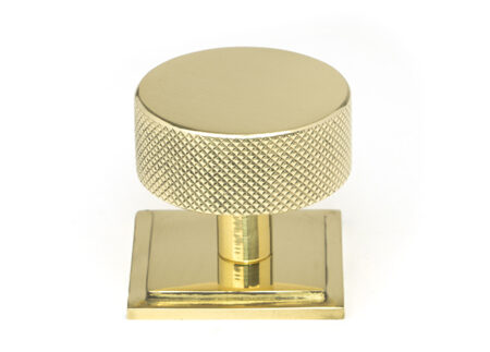 Polished Brass Brompton Cabinet Knob - 38mm (Square) | 46848