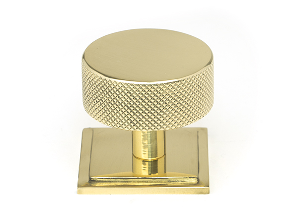 Polished Brass Brompton Cabinet Knob - 38mm (Square) | 46848