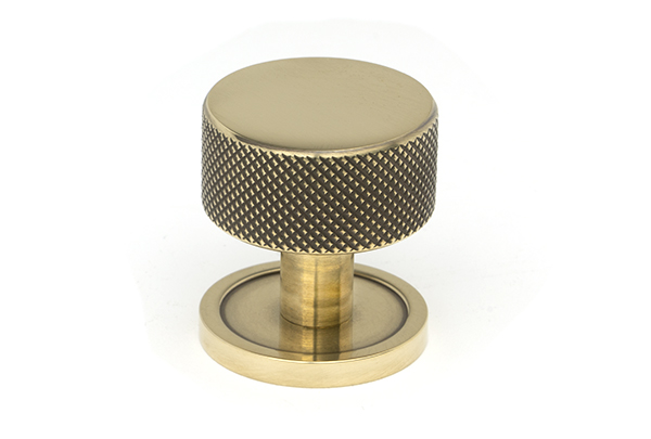 Aged Brass Brompton Cabinet Knob - 32mm (Plain) | 46854