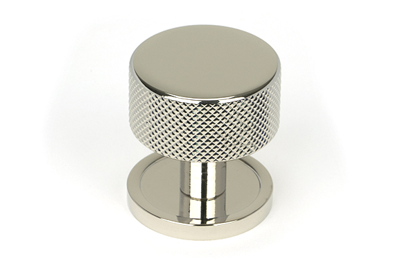 Polished Nickel Brompton Cabinet Knob - 32mm (Plain) | 46862