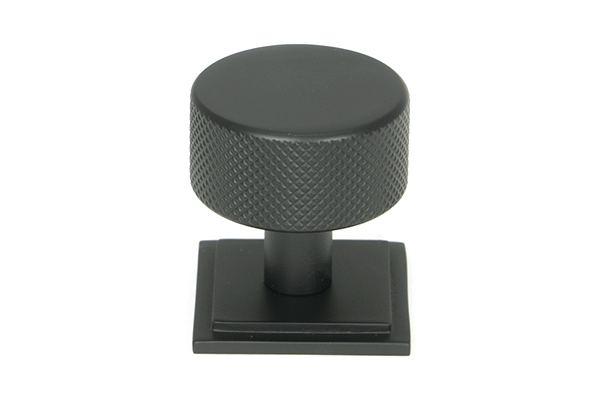 Matt Black Brompton Cabinet Knob - 32mm (Square) | 46881