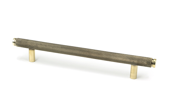 Aged Brass Full Brompton Pull Handle - Medium | 46895