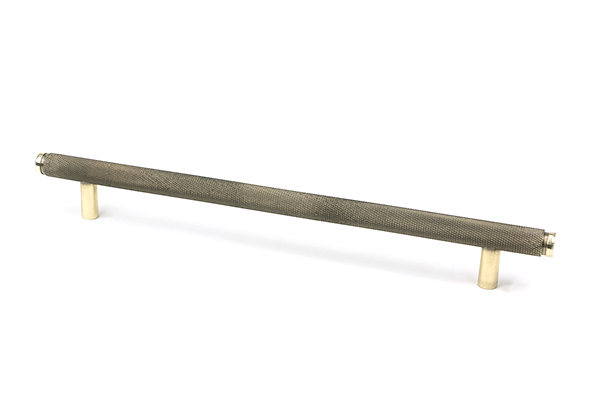 Aged Brass Full Brompton Pull Handle - Large | 46896