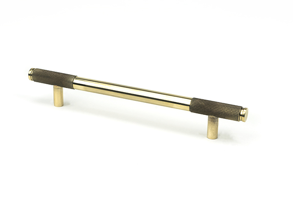 Aged Brass Half Brompton Pull Handle - Medium | 46925