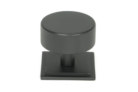Matt Black Brompton Cabinet Knob - 38mm (Square) | 47087