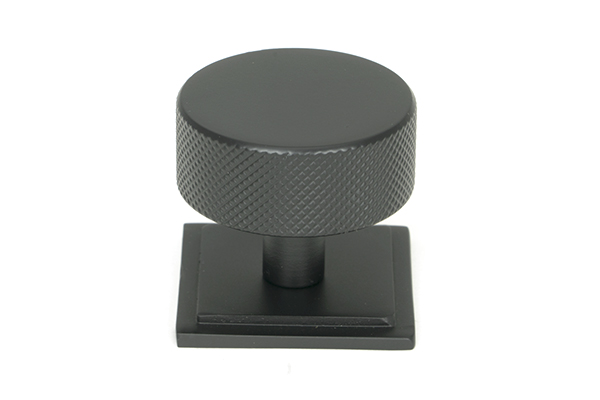 Matt Black Brompton Cabinet Knob - 38mm (Square) | 47087