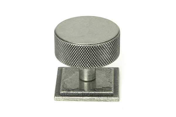 Pewter Brompton Cabinet Knob - 38mm (Square) | 47091