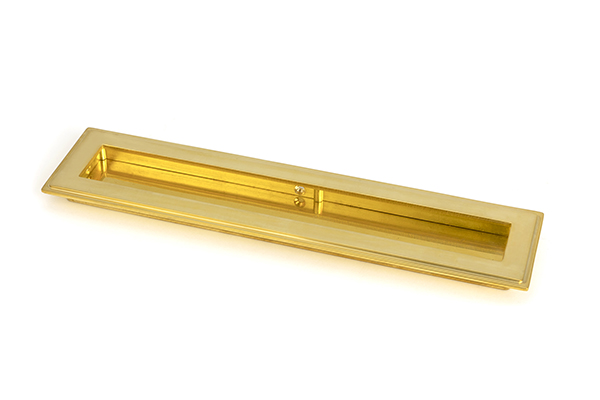 Polished Brass 250mm Art Deco Rectangular Pull | 47158