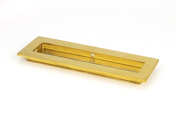 Polished Brass 175mm Plain Rectangular Pull | 47159
