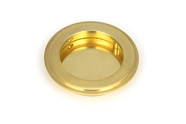 Polished Brass 75mm Art Deco Round Pull | 47166
