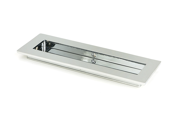 Polished Chrome 175mm Plain Rectangular Pull | 47177