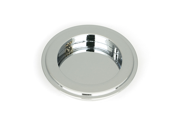 Polished Chrome 75mm Art Deco Round Pull | 47184