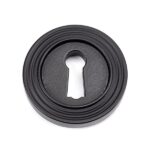 Matt Black Round Escutcheon (Beehive) | 49538