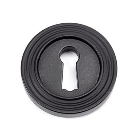 Matt Black Round Escutcheon (Beehive) | 49538
