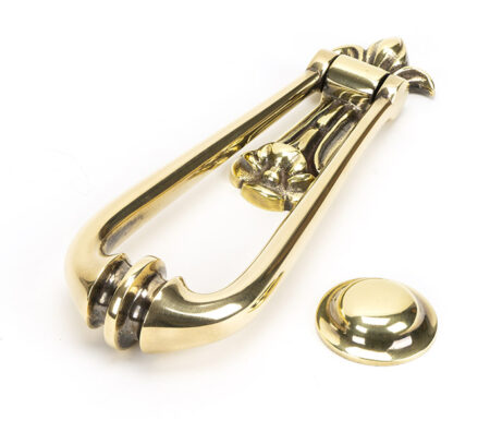 Aged Brass Loop Door Knocker | 49550