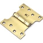 Aged Brass 4" x 3" x 5" Parliament Hinge (pair) ss | 49552
