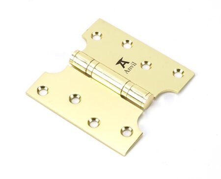 Polished Brass 4" x 2" x 4" Parliament Hinge (pair) ss | 49554