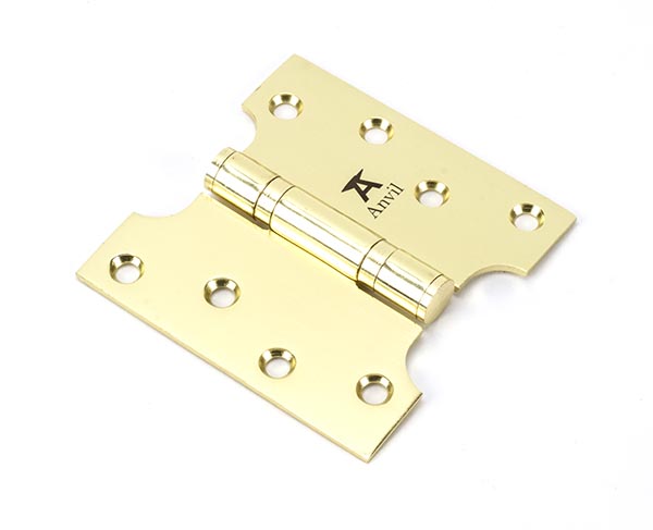 Polished Brass 4" x 2" x 4" Parliament Hinge (pair) ss | 49554