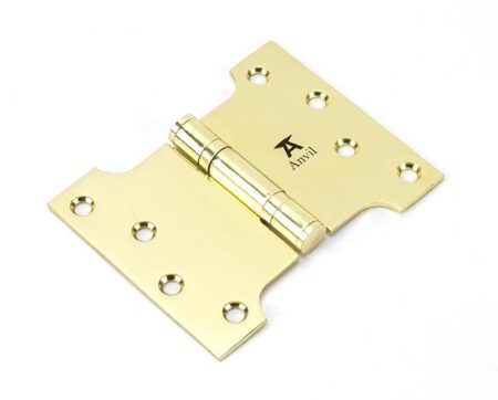 Polished Brass 4" x 3" x 5" Parliament Hinge (pair) ss | 49555