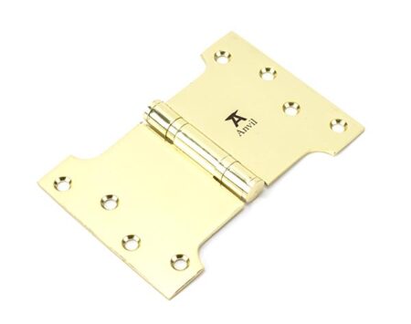 Polished Brass 4" x 4" x 6" Parliament Hinge (pair) ss | 49556