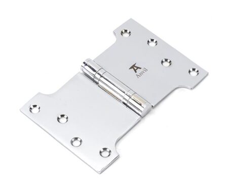 Polished Chrome 4" x 4" x 6" Parliament Hinge (pair) ss | 49559