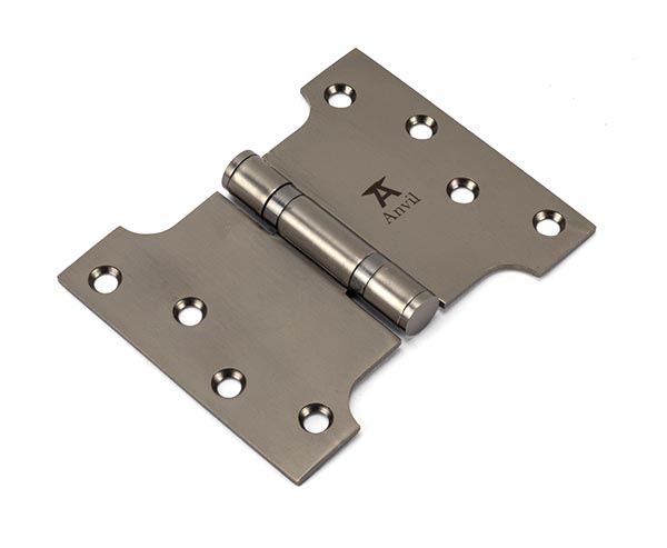 Aged Bronze 4" x 3" x 5" Parliament Hinge (pair) ss | 49561