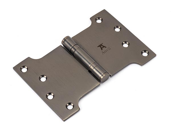 Aged Bronze 4" x 4" x 6" Parliament Hinge (pair) ss | 49562