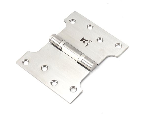 Satin SS (304) 4" x 3" x 5" Parliament Hinge (pair) | 49567