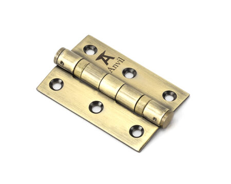 Aged Brass 3" Ball Bearing Butt Hinge (pair) ss | 49569