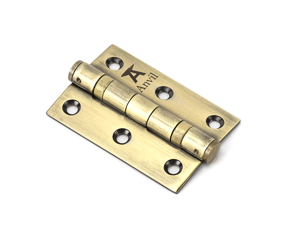 Aged Brass 3" Ball Bearing Butt Hinge (pair) ss | 49569