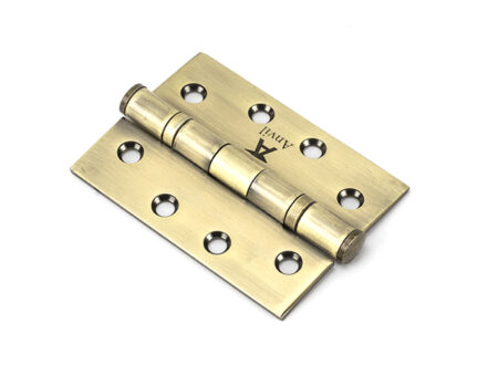 Aged Brass 4" Ball Bearing Butt Hinge (pair) ss | 49570