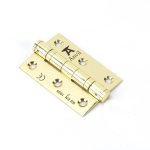 Polished Brass 3" Ball Bearing Butt Hinge (pair) ss | 49572