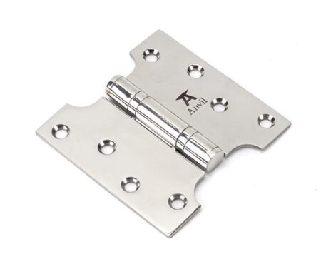 Polished SS (304) 4" x 2" x 4" Parliament Hinge (pair) | 49577