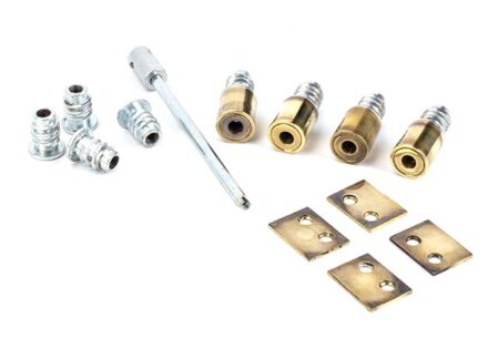 From the Anvil Aged Brass Secure Stops (Pack of 4)