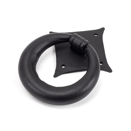 Matt Black Ring Door Knocker | 49594