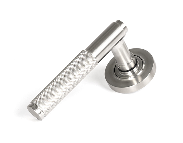 Satin Marine SS (316) Brompton Lever on Rose Set (Plain) | 49840