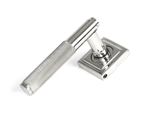 Satin Marine SS (316) Brompton Lever on Rose Set (Square) | 49843
